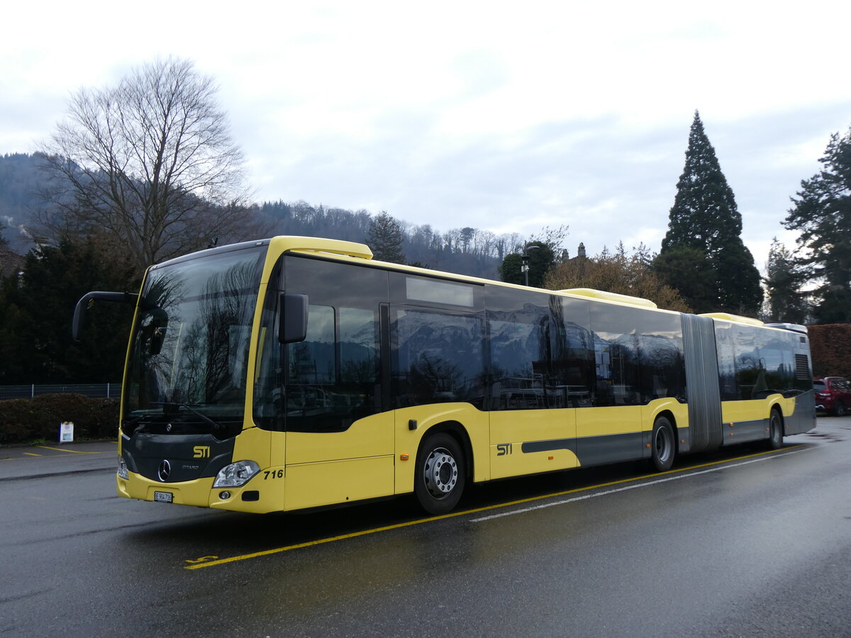 (271'829) - STI Thun - Nr. 716/BE 904'716 - Mercedes am 11. Februar 2025 bei der Schifflndte Thun