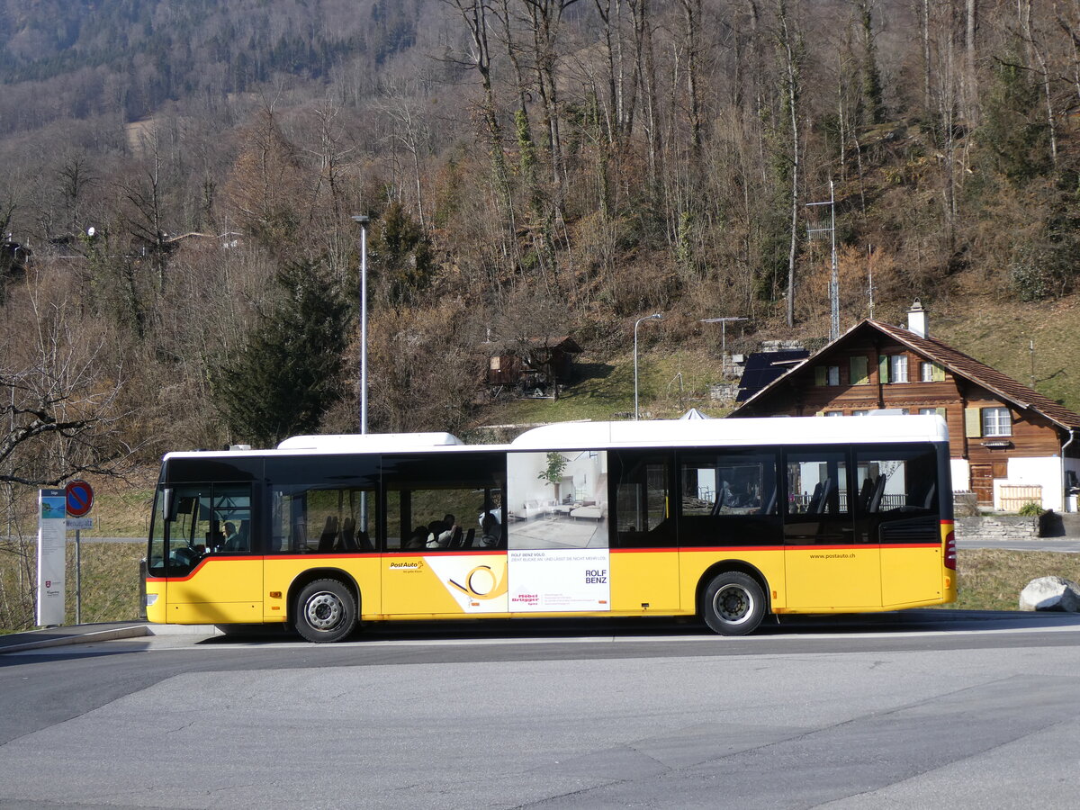 (272'208) - PostAuto Bern - BE 610'544/PID 5417 - Mercedes (ex BE 538'988; ex BE 637'781) am 17. Februar 2025 in Ringgenberg, S�ge