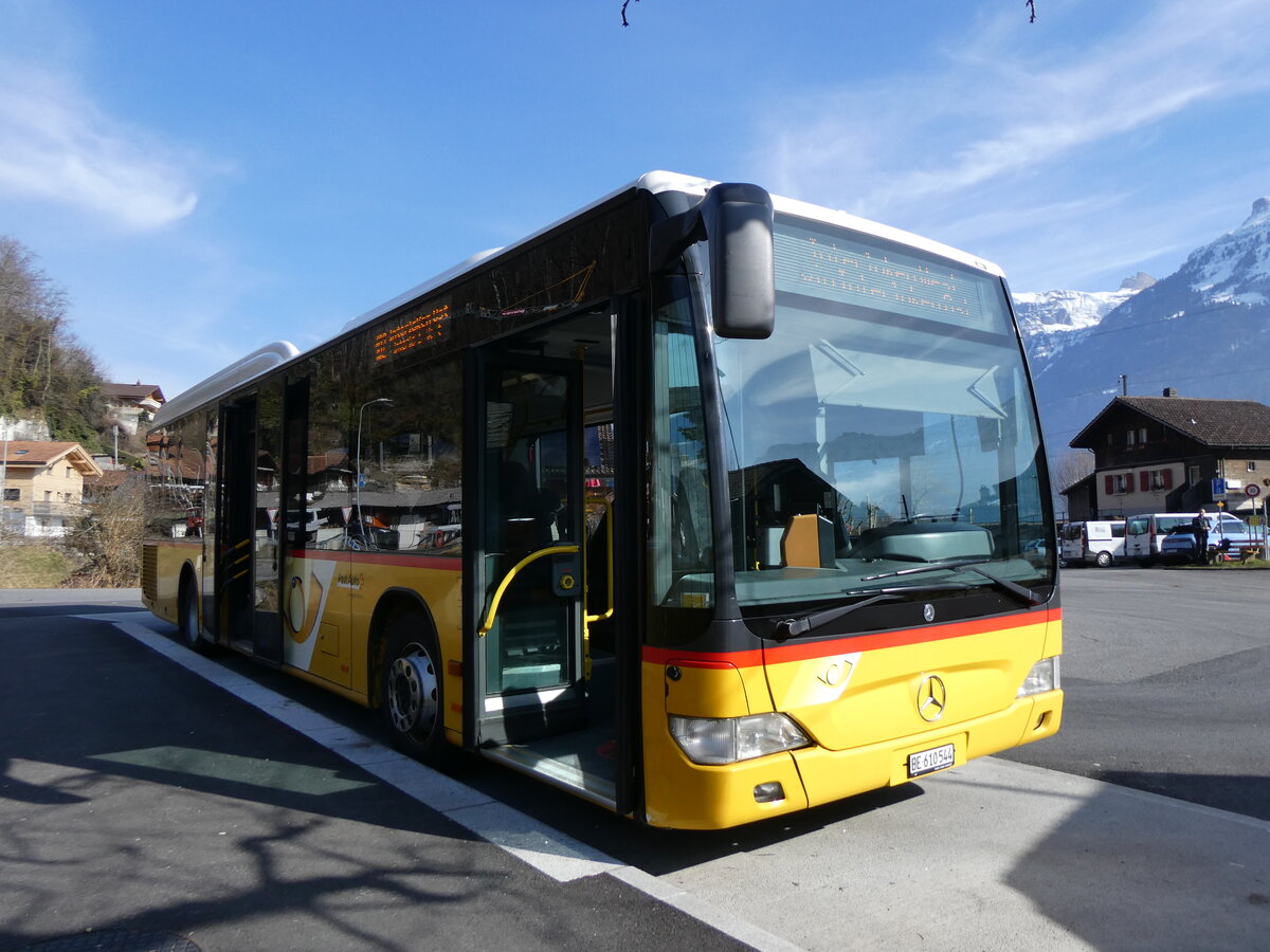 (272'210) - PostAuto Bern - BE 610'544/PID 5417 - Mercedes (ex BE 538'988; ex BE 637'781) am 17. Februar 2025 in Ringgenberg, S�ge