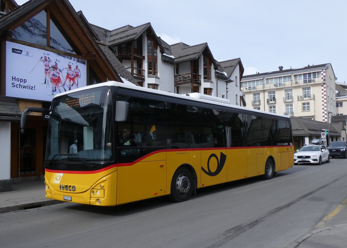 (272'414) - PostAuto Graub�nden - GR 179'719/PID 11'409 - Iveco am 22. Februar 2025 in Lenzerheide, Post