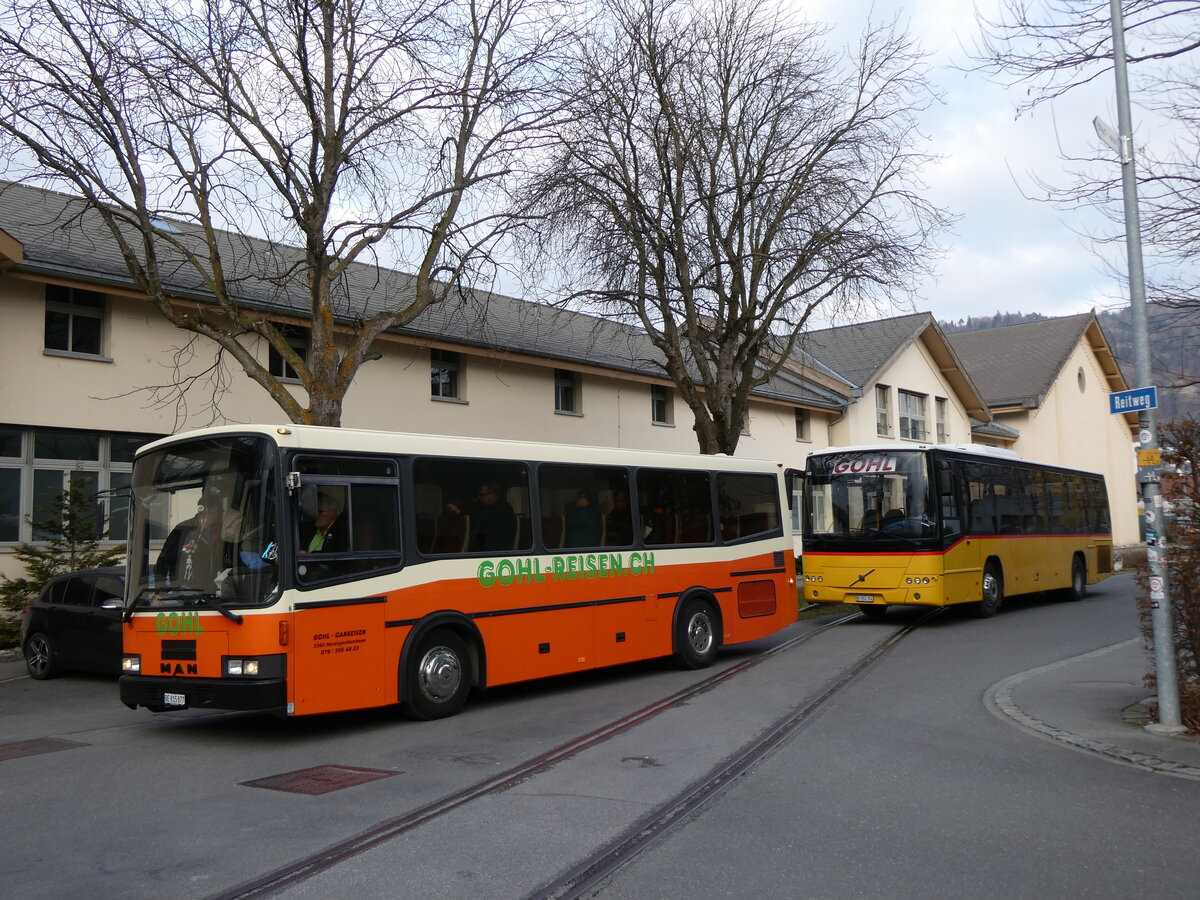 (272'566) - Gohl, Herzogenbuchsee - BE 815'877 - MAN/Lauber (ex AMSA Chiasso Nr. 19; ex Tresch, Amsteg PID 2290) am 1. M�rz 2025 in Thun, Expo