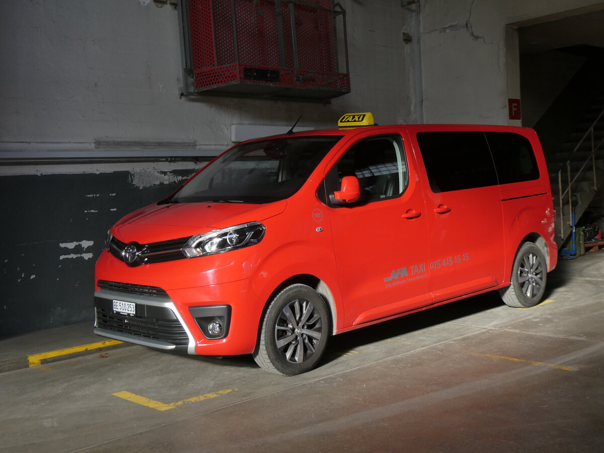 (272'650) - AFA Adelboden - Nr. 192/BE 510'253 - Toyota am 6. Mrz 2025 in Adelboden, Busstation