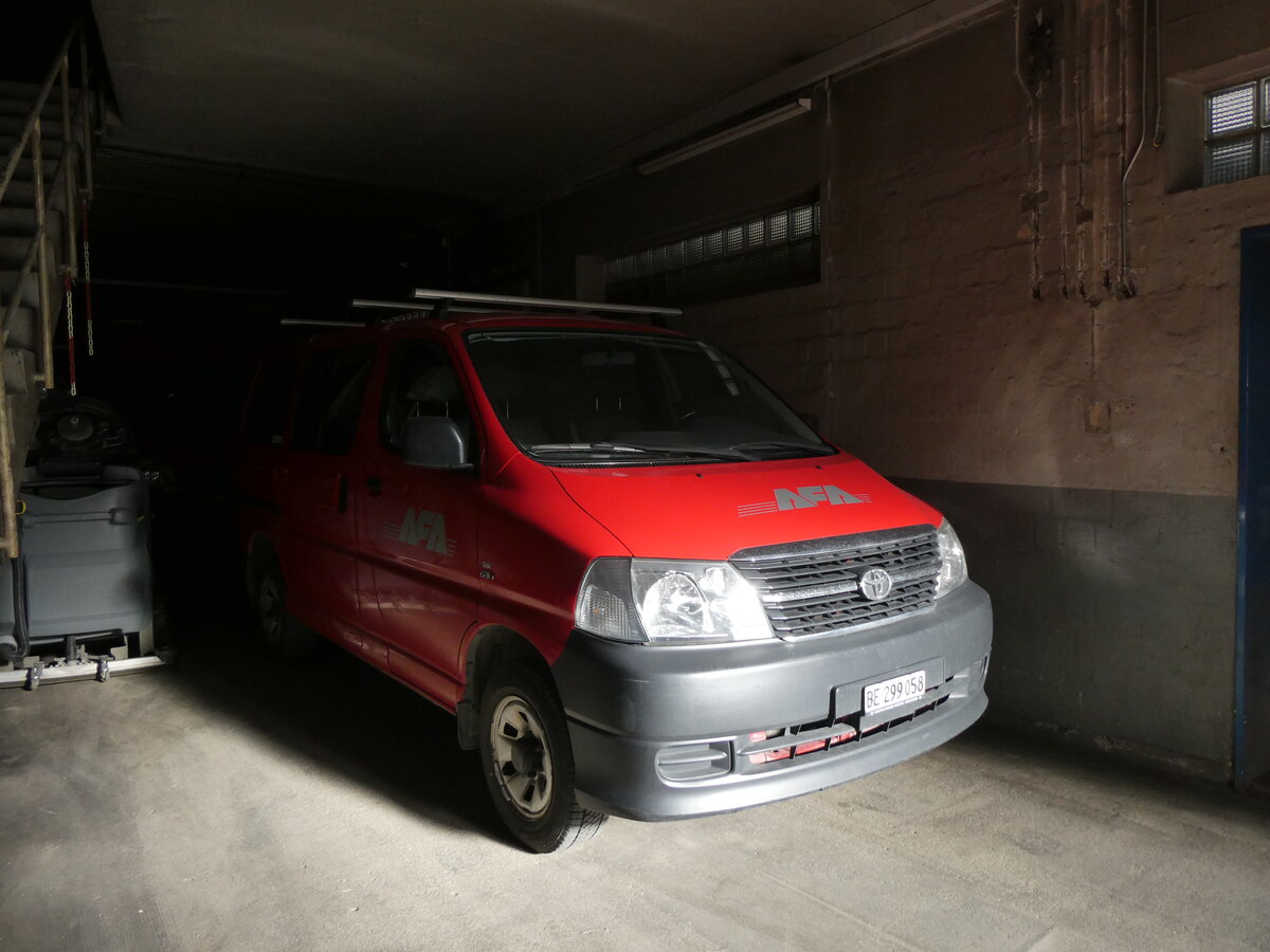 (272'652) - AFA Adelboden - BE 299'058 - Toyota am 6. Mrz 2025 in Adelboden, Busstation