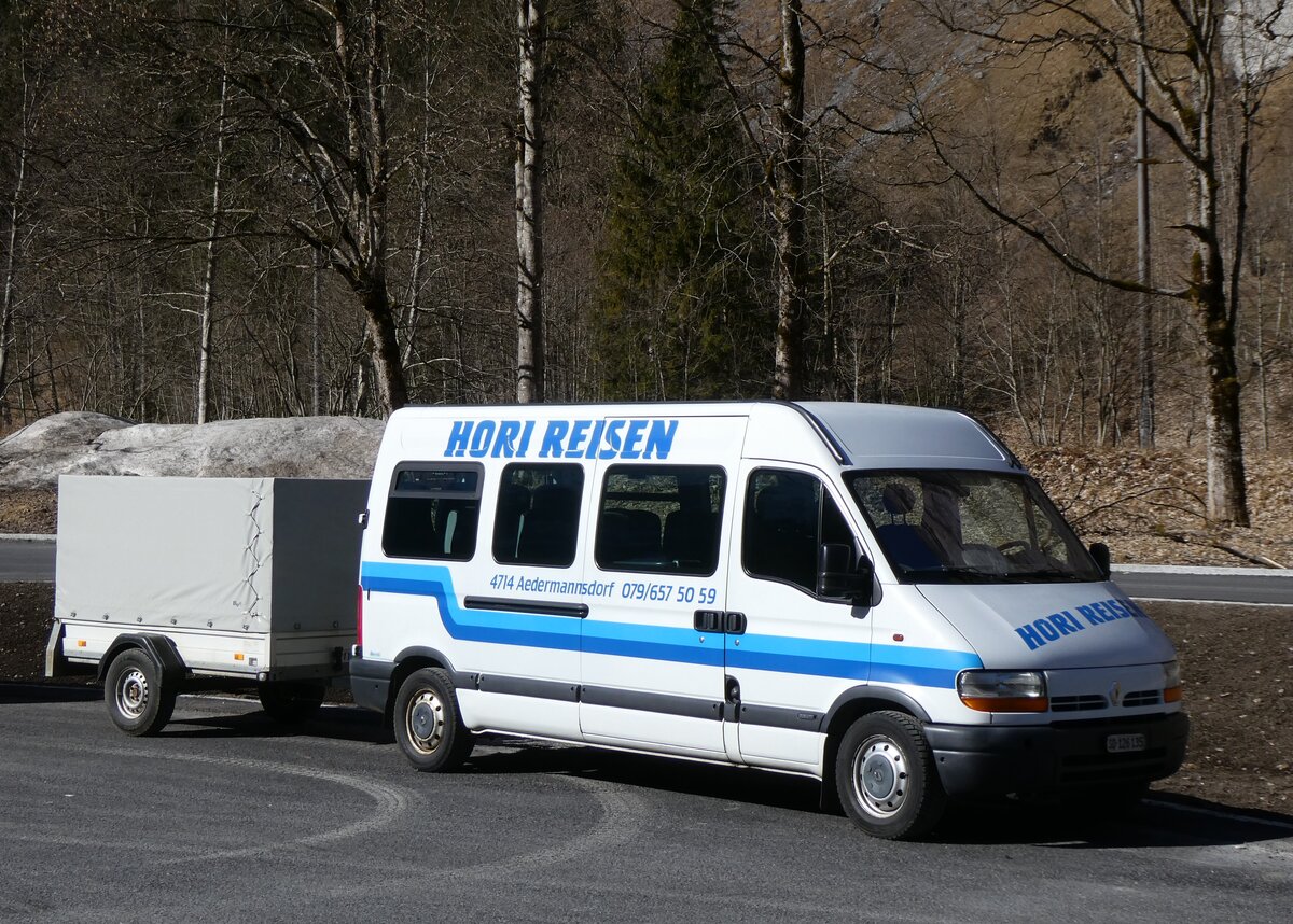 (272'690) - Hori, Aedermannsdorf - SO 126'135 - Renault am 8. Mrz 2025 in Stechelberg, Schilthornbahn