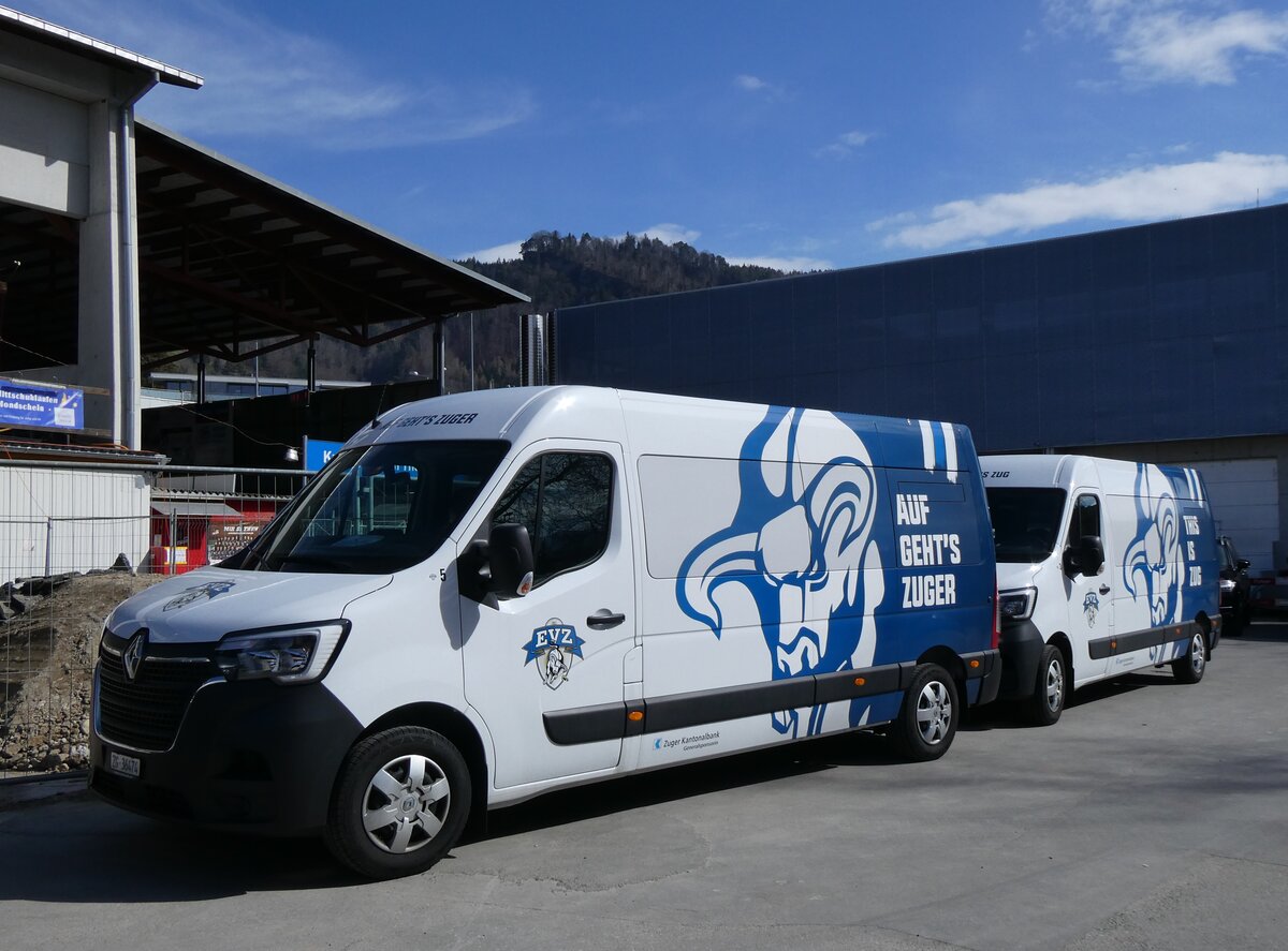 (272'744) - EVZ Zug - Nr. 5/ZG 36'474 - Renault am 9. Mrz 2025 in Thun, Grabengut