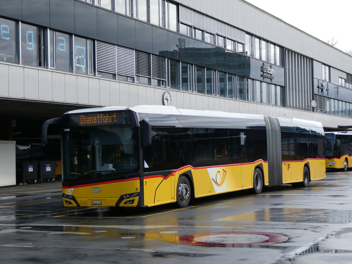 (272'824) - Steiner, Ortschwaben - Nr. 21/BE 344'334/PID 11'206 - Solaris am 13. Mrz 2025 in Bern, Postautostation