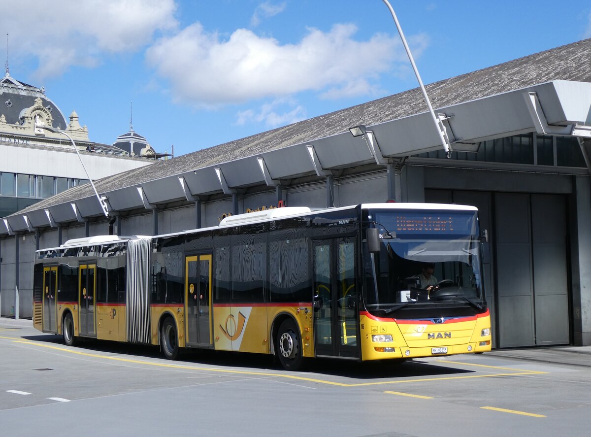 (272'834) - Steiner, Ortschwaben - Nr. 16/BE 93'335/PID 10'696 - MAN am 13. Mrz 2025 in Bern, Postautostation
