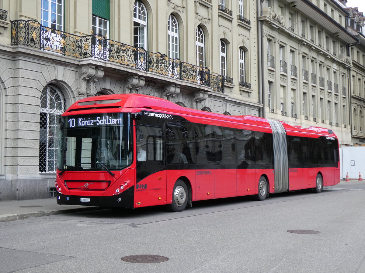 272'844) - Bernmobil, Bern - Nr. 227/BE 881'227 - Volvo am 13. Mrz 2025 in Bern, Bundesplatz