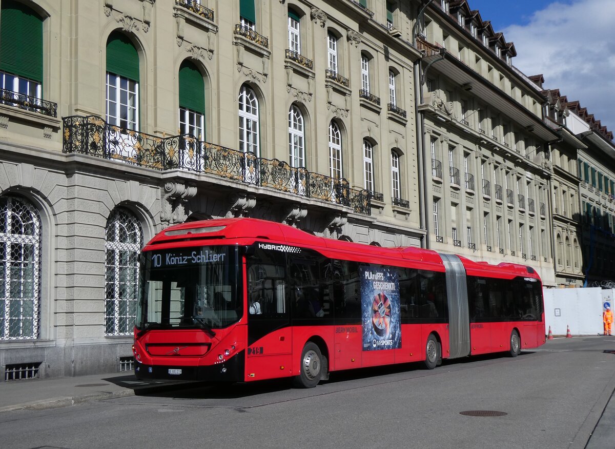 (272'851) - Bernmobil, Bern - Nr. 219/BE 883'219 - Volvo am 13. Mrz 2025 in Bern, Bundesplatz