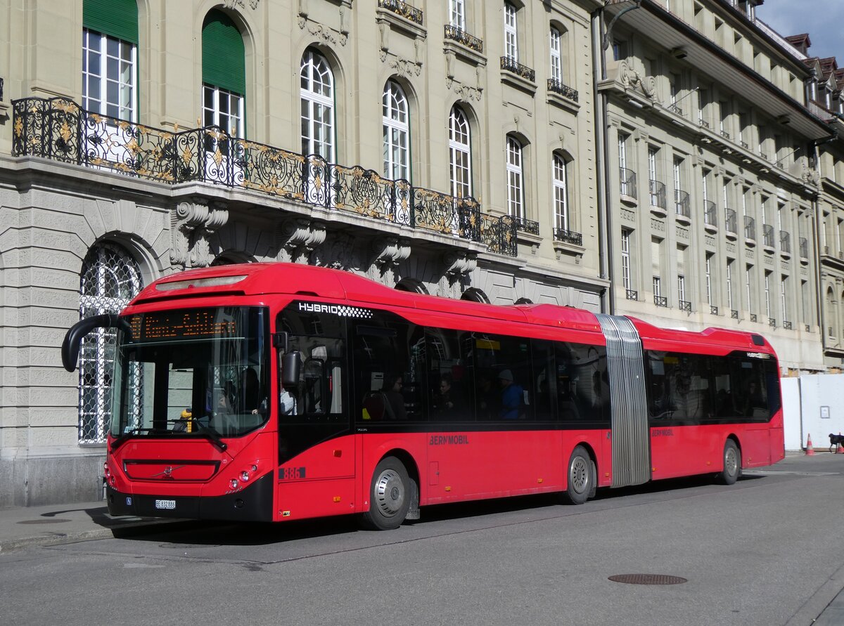 (272'854) - Bernmobil, Bern - Nr. 886/BE 832'886 - Volvo am 13. Mrz 2025 in Bern, Bundesplatz