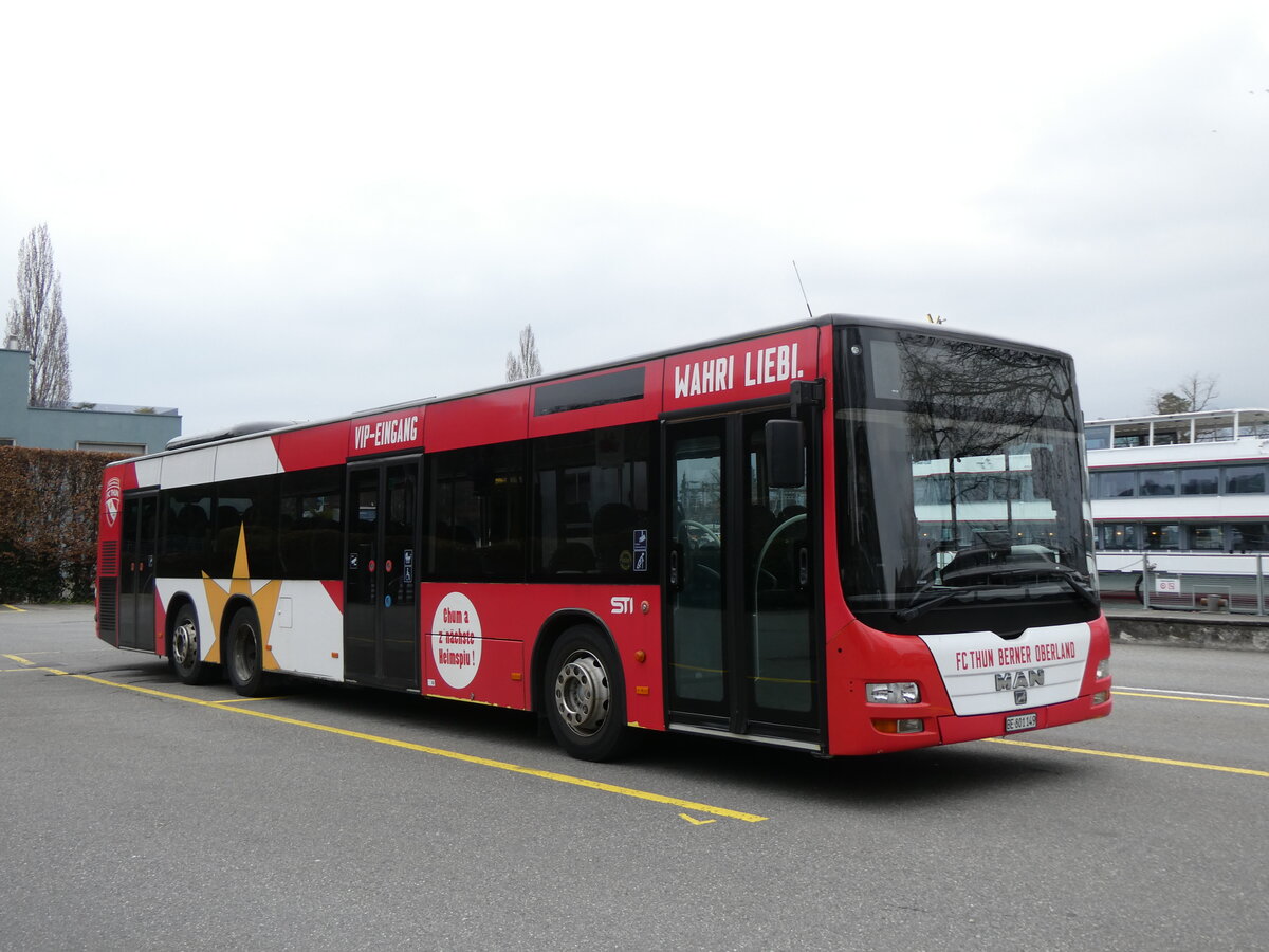 (272'930) - STI Thun - Nr. 149/BE 801'149 - MAN am 15. M�rz 2025 bei der Schiffl�ndte Thun