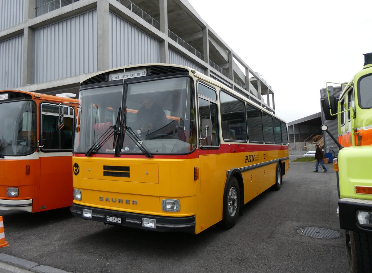 (272'991) - Keller, Niederwil - Nr. 4/SG 53'102 - Saurer/R&J (ex Keller, Hottwil Nr. 5/PID 1270; ex P 25'303; ex P 25'354) am 15. M�rz 2025 in Derendingen, Enter