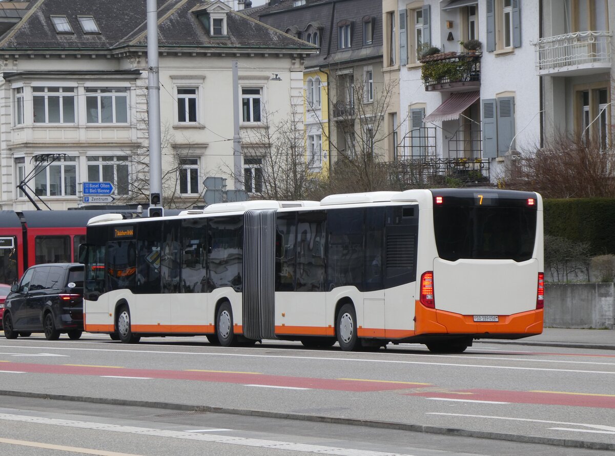 (273'018) - BSU Solothurn - Nr. 1156/SO 189'056 - Mercedes (ex Nr. 56) am 15. Mrz 2025 beim Hauptbahnhof Solothurn
