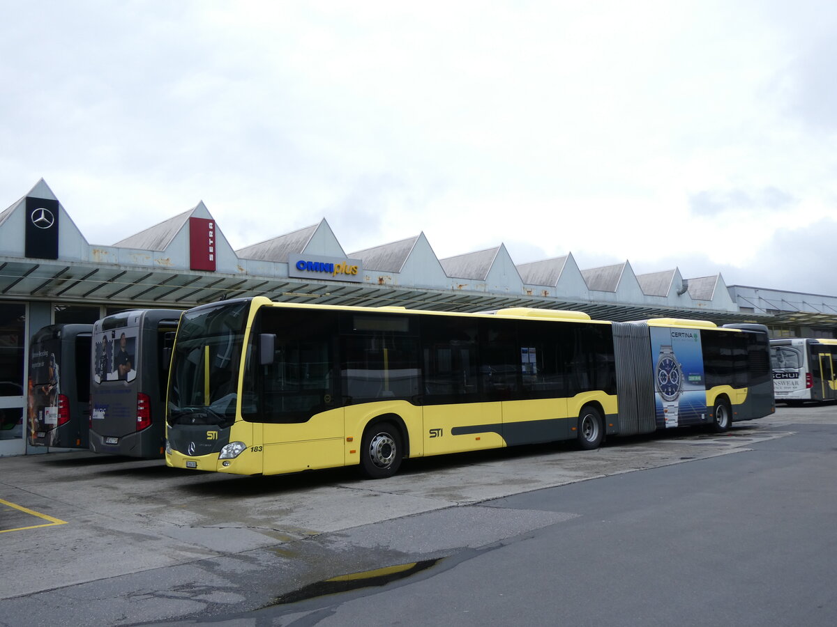 (273'043) - STI Thun - Nr. 183/BE 804'183 - Mercedes am 16. Mrz 2025 in Thun, Garage