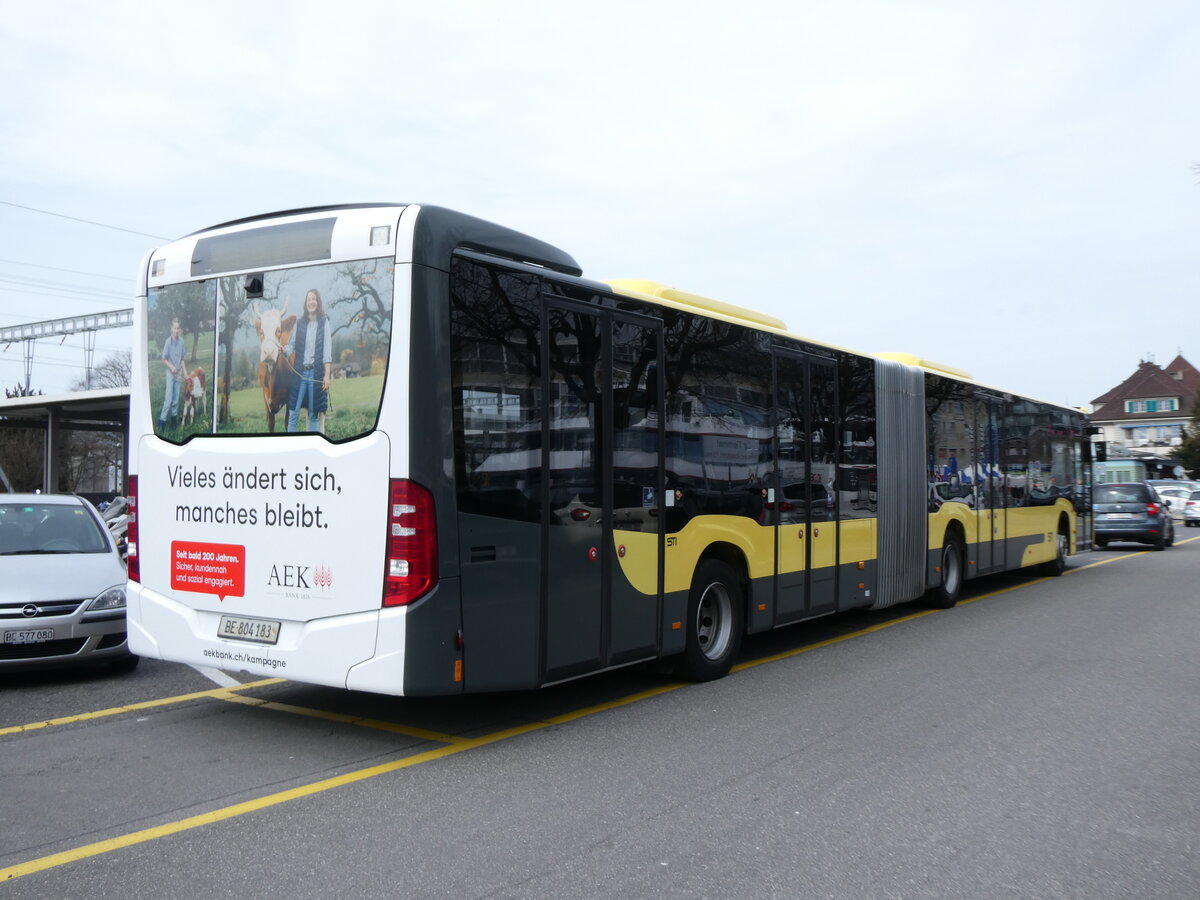 (273'113) - STI Thun - Nr. 183/BE 804'183 - Mercedes am 21. Mrz 2025 in Thun, CarTerminal