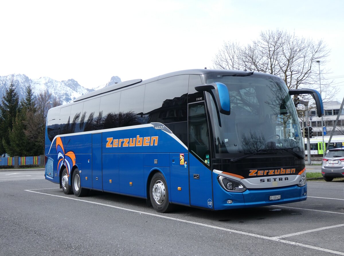 (273'115) - Zerzuben, Visp-Eyholz - Nr. 12/VS 100'431 - Setra am 21. Mrz 2025 in Thun, Seestrasse