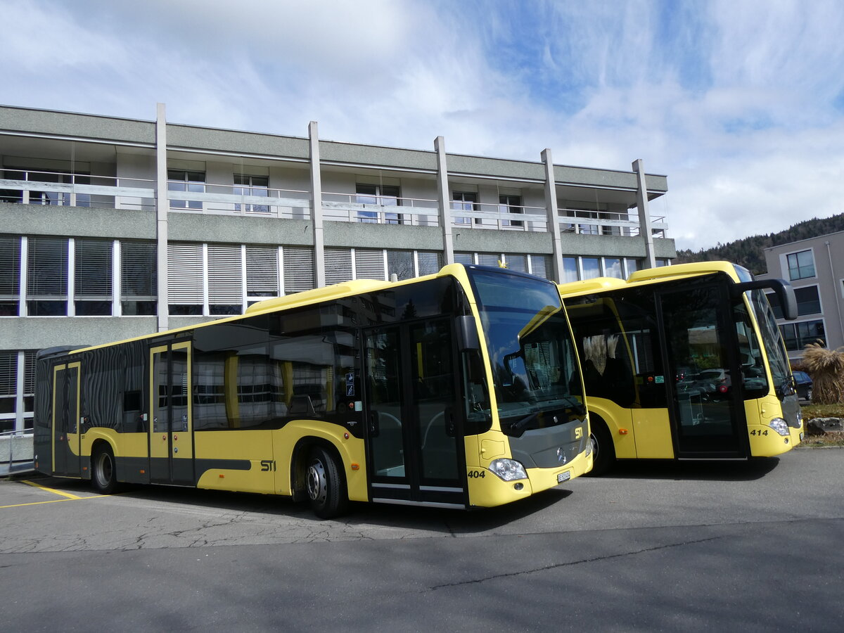 (273'142) - STI Thun - Nr. 404/BE 523'404 - Mercedes am 23. Mrz 2025 in Thun, Garage