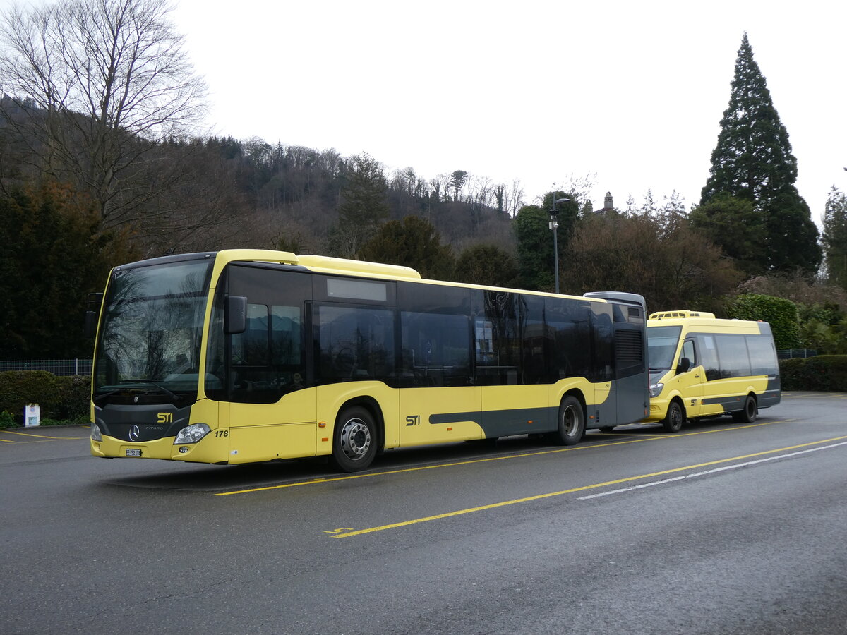 (273'182) - STI Thun - Nr. 178/BE 752'178 - Mercedes am 25. Mrz 2025 bei der Schifflndte Thun