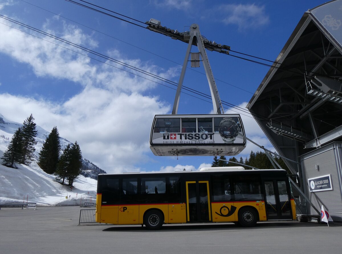 (273'216) - PostAuto Bern - BE 707'930/PID 10'964 - Volvo (ex Kbli, Gstaad; ex PostAuto Bern BE 538'988; ex PostAuto Bern BE 653'386) am 27. Mrz 2025 in Col du Pillon, Glacier 3000