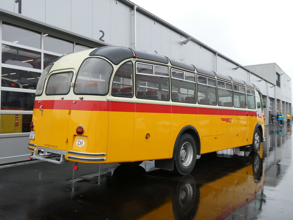 (273'316) - Stutz, Jonen - AG 6963 - FBW/R&J (ex Tanner&Lambach, Reigoldswil Nr. 2; ex Hunziker, Rschlikon; ex P 24'059; ex P 21'559) am 29. Mrz 2025 in Affoltern, Garage