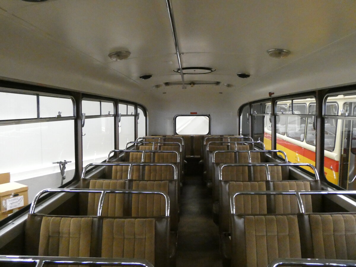 (273'336) - Stutz, Jonen - AG 8341 - Saurer/Tscher (ex Dubs, Stallikon) am 29. Mrz 2025 in Affoltern, Garage (Innenaufnahme)