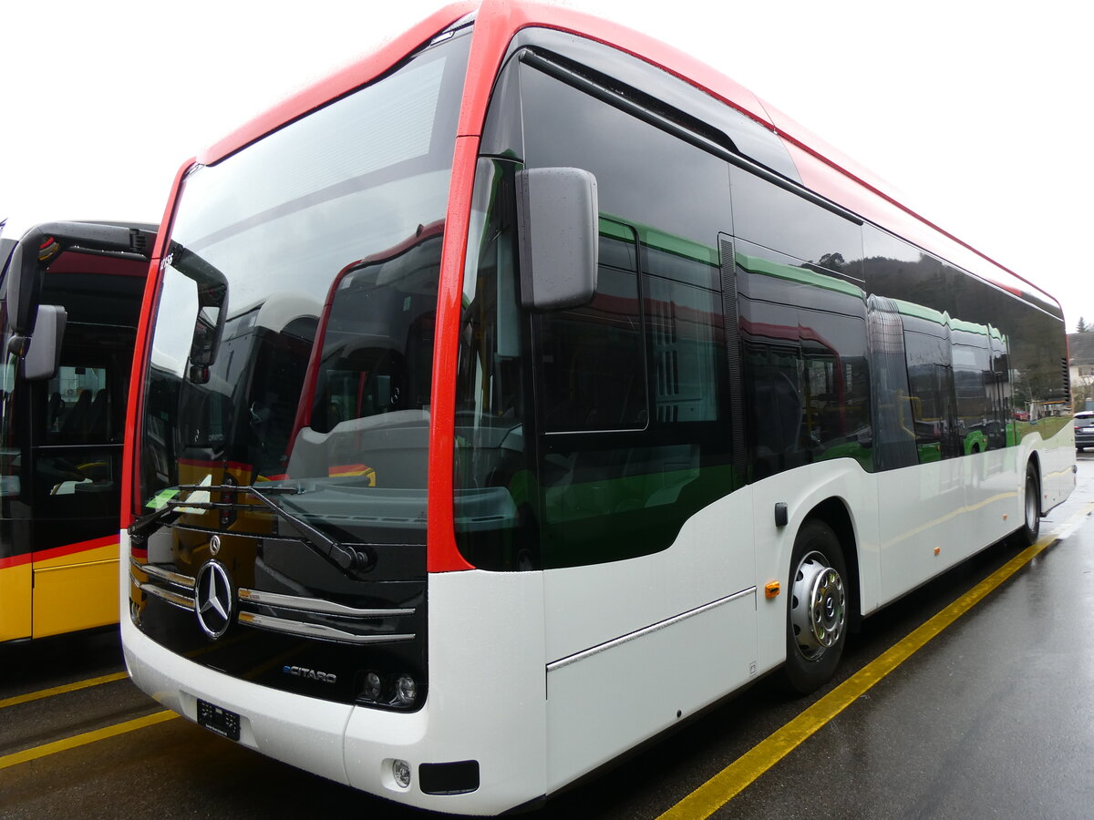 (273'380) - PostAuto Wallis - PID 12'156 - eMercedes am 29. M�rz 2025 in Winterthur, Daimler Buses