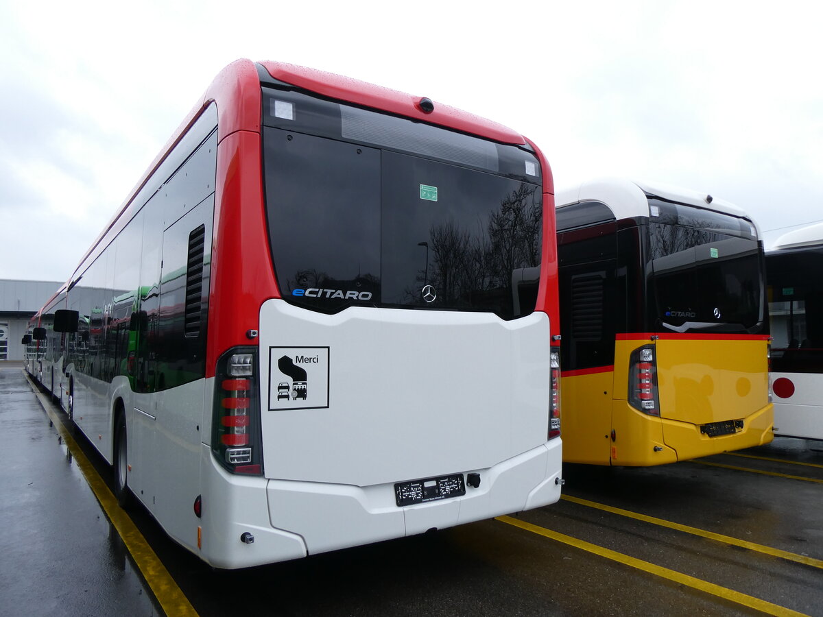 (273'381) - PostAuto Wallis - PID 12'156 - eMercedes am 29. Mrz 2025 in Winterthur, Daimler Buses