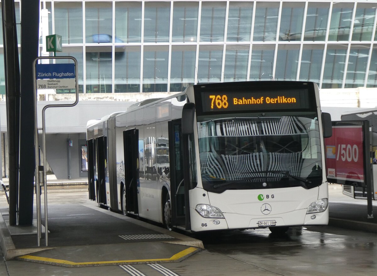 (273'416) - Welti-Furrer, Bassersdorf - Nr. 86/ZH 661'186 - Mercedes am 29. Mrz 2025 in Zrich-Flughafen
