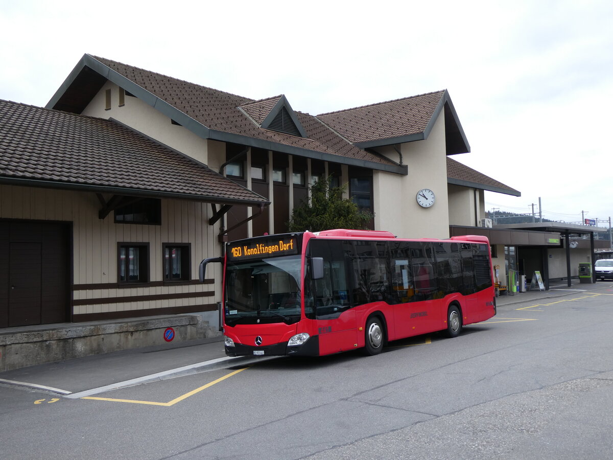 (273'432) - Bernmobil, Bern - Nr. 441/BE 855'441 - Mercedes am 31. Mrz 2025 beim Bahnhof Konolfingen