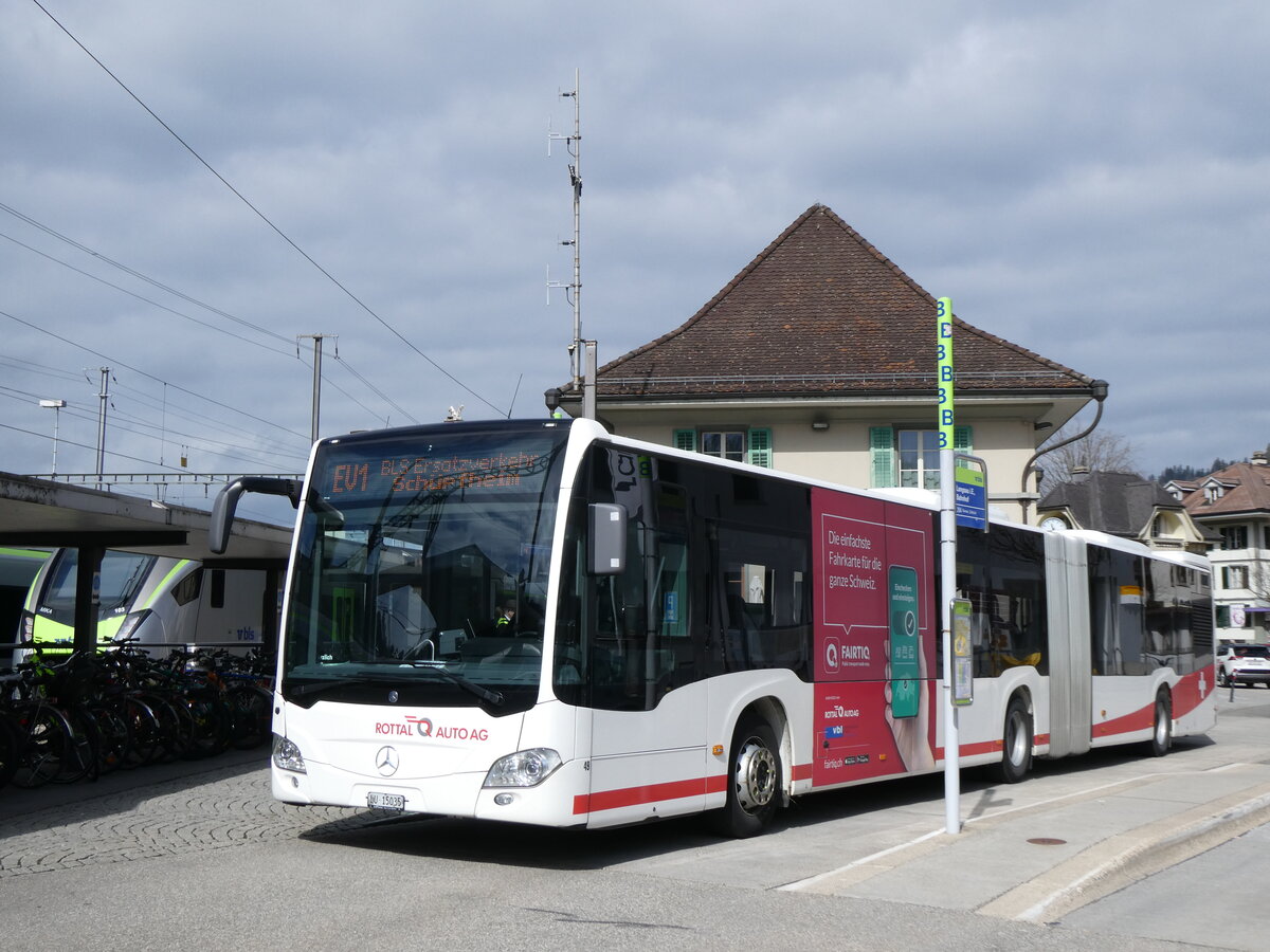 (273'450) - ARAG Ruswil - Nr. 49/LU 15'035 - Mercedes am 31. M�rz 2025 beim Bahnhof Langnau