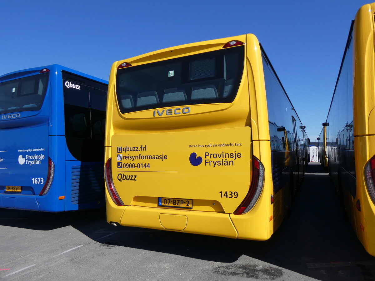 (273'643) - Qbuzz, Groningen - Nr. 1439/07-BZP-2 - Iveco am 5. April 2025 in Dokkum, Garage