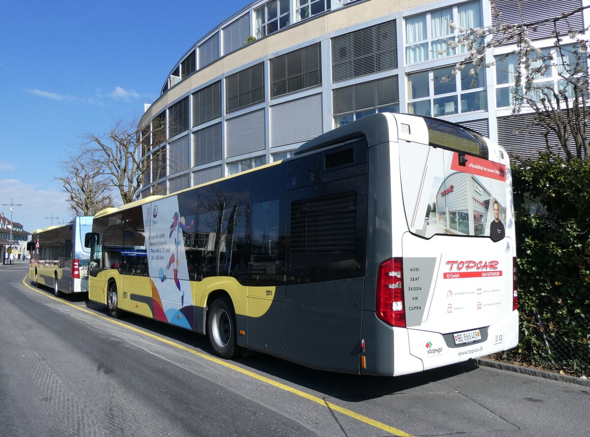 (273'770) - STI Thun - Nr. 409/BE 866'409 - Mercedes am 9. April 2025 bei der Schifflndte Thun