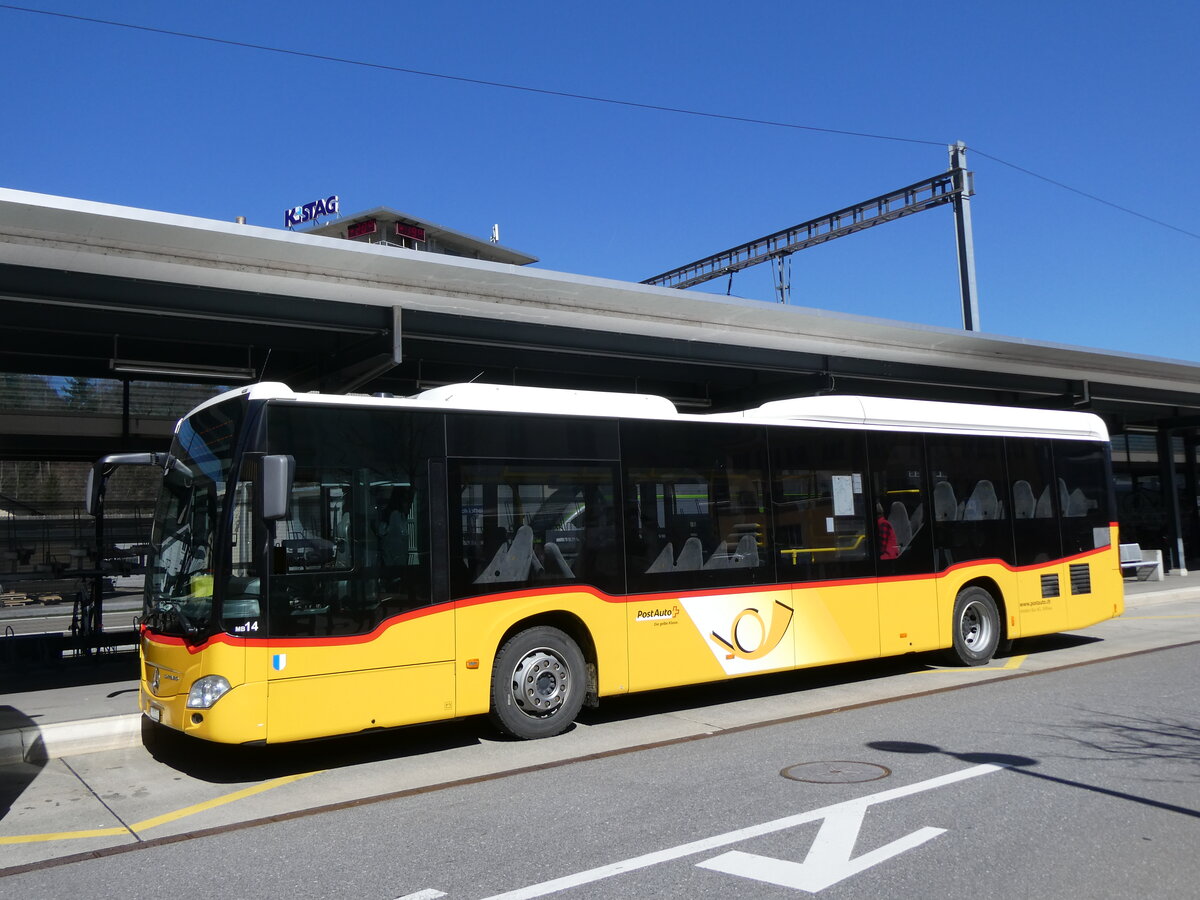 (273'836) - Amstein, Willisau - Nr. MB 14/LU 15'506/PID 10'861 - Mercedes am 11. April 2025 beim Bahnhof Schpfheim