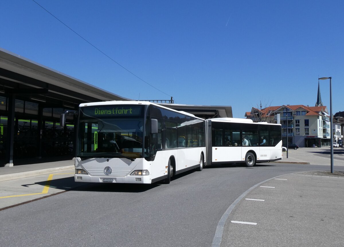 (273'844) - Eurobus, Arbon - Nr. 17/TG 229'684/PID 4235 - Mercedes (ex Nr. 73; ex Nr. 8) am 11. April 2025 beim Bahnhof Schpfheim
