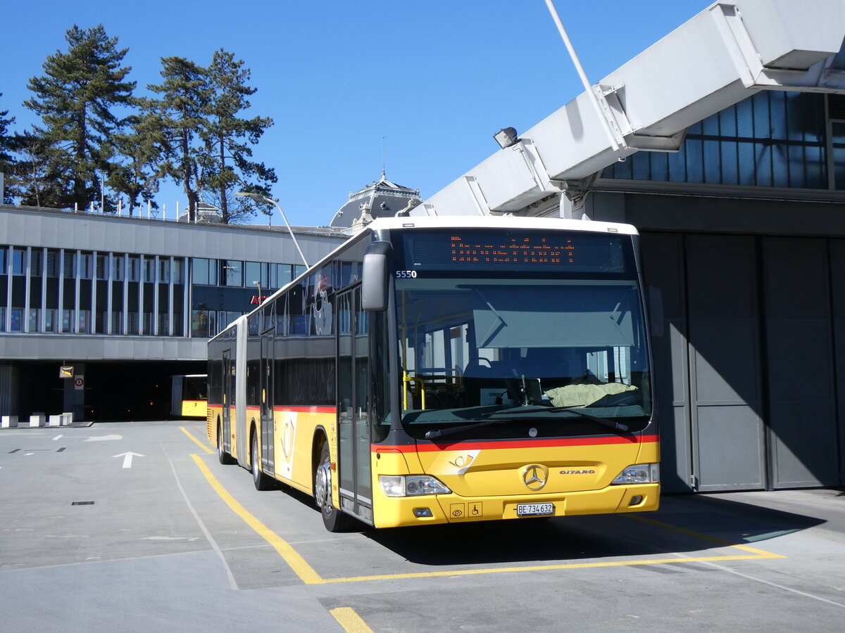 (273'860) - PostAuto Bern - Nr. 5550/BE 734'632/PID 5550 - Mercedes (ex Nr. 632) am 11. April 2025 in Bern, Postautostation