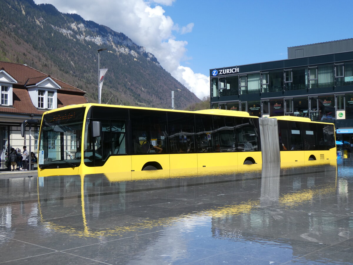 (274'030) - PostAuto Nordschweiz - BL 154'283/PID 12'419 - Mercedes (ex AAGL Liestal Nr. 98) am 15. April 2025 beim Bahnhof Interlaken Ost (Teilaufnahme)