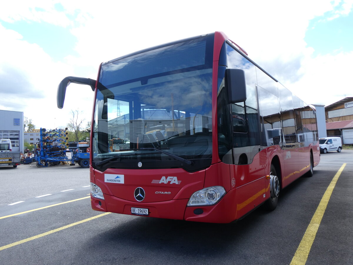 (274'061) - AFA Adelboden - Nr. 92/BE 19'692 - Mercedes am 18. April 2025 in Kerzers, Interbus
