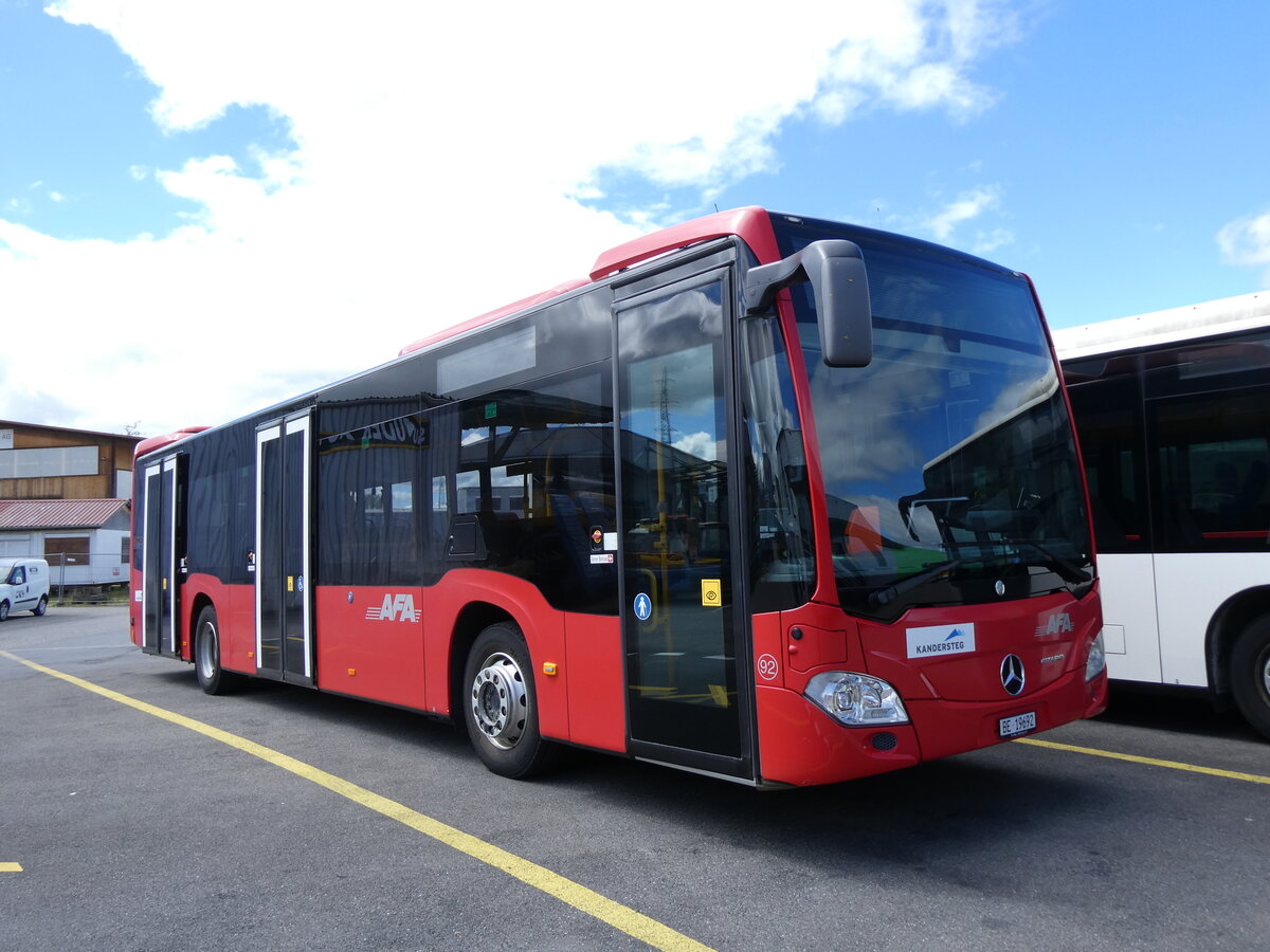 (274'062) - AFA Adelboden - Nr. 92/BE 19'692 - Mercedes am 18. April 2025 in Kerzers, Interbus