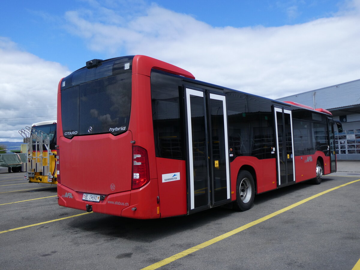 (274'064) - AFA Adelboden - Nr. 92/BE 19'692 - Mercedes am 18. April 2025 in Kerzers, Interbus