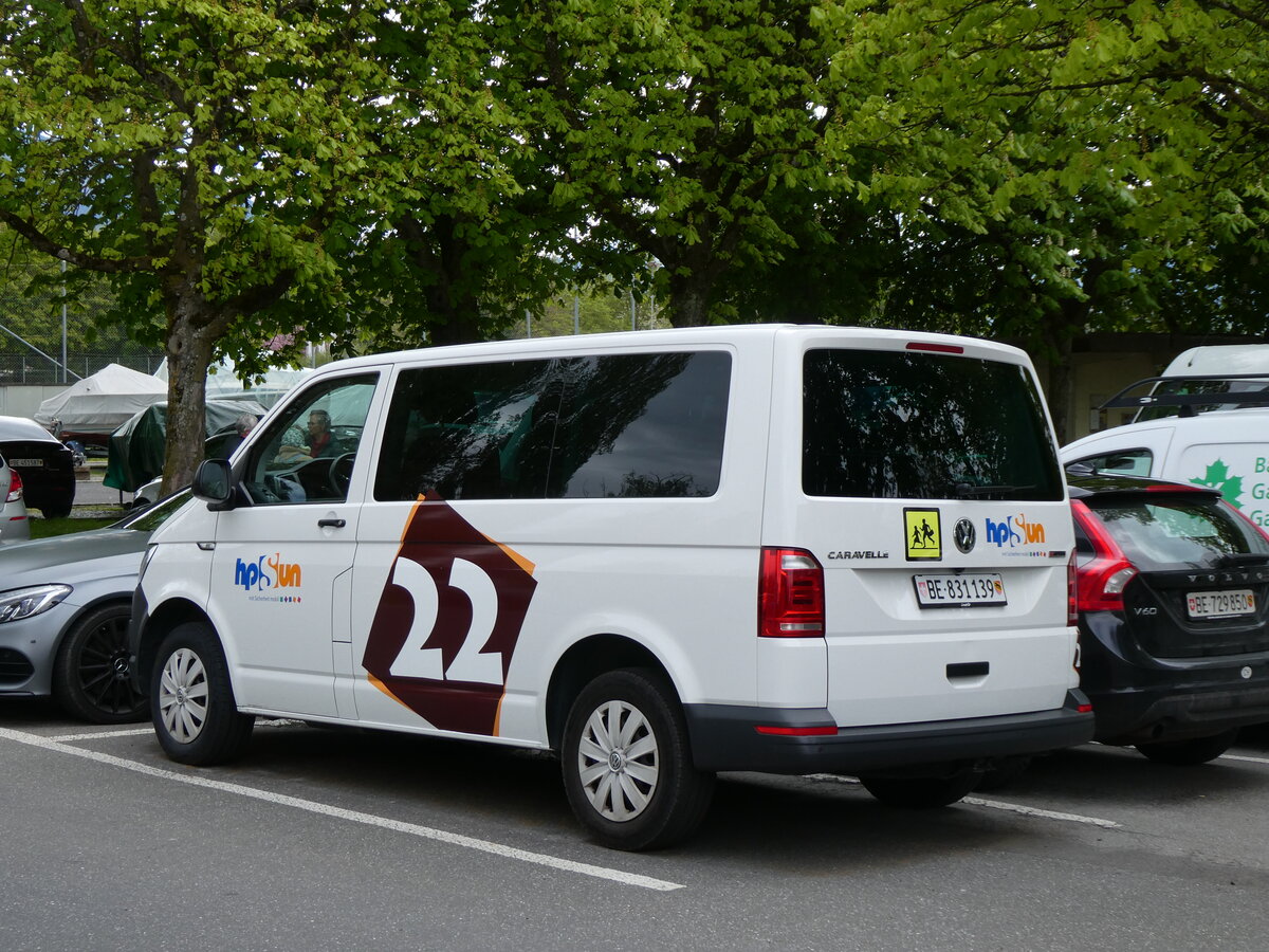 (274'101) - hpSun, Steffisburg - Nr. 22/BE 831'139 - VW am 21. April 2025 in Thun, Lachen