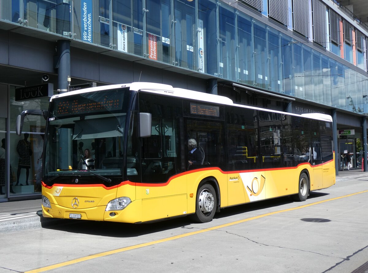 (274'105) - Rattin, Schlatt - TG 228'551/PID 11'661 - Mercedes am 22. April 2025 beim Bahnhof Frauenfeld