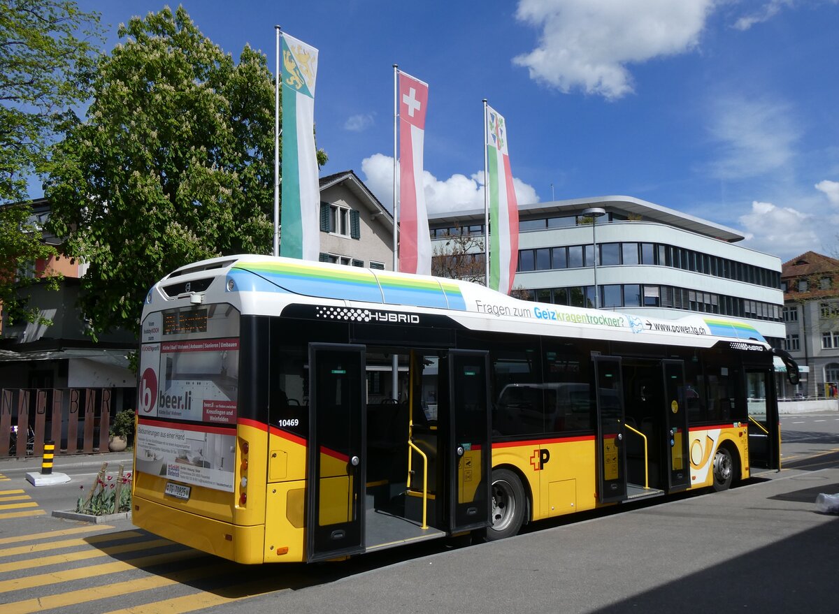 (274'129) - PostAuto Ostschweiz - TG 70'825/PID 10'469 - Volvo am 22. April 2025 beim Bahnhof Weinfelden
