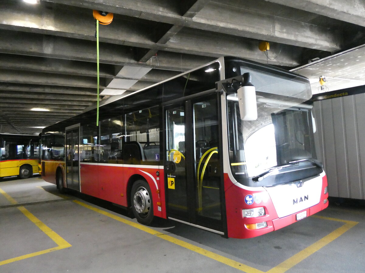 (274'188) - PostAuto Bern - BE 489'253/PID 12'334 - MAN (ex BE 535'079; ex Dr. Richard, A-Wien Nr. 1420) am 26. April 2025 in Bern, Postautostation