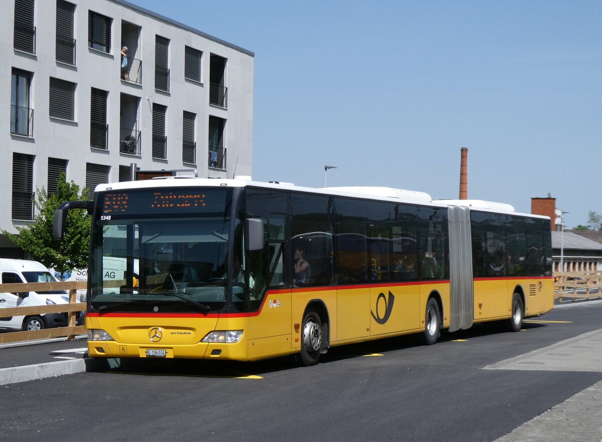 (274'452) - PostAuto Nordschweiz - BL 196'034/PID 5348 - Mercedes am 2. Mai 2025 beim Bahnhof Aesch