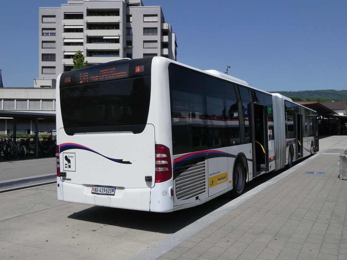 (274'467) - PostAuto Nordschweiz - Nr. 23/AG 419'620/PID 5541 - Mercedes (ex Indermhle, Rekingen Nr. 151; ex Twerenbold, Baden Nr. 23) am 2. Mai 2025 beim Bahnhof Laufen