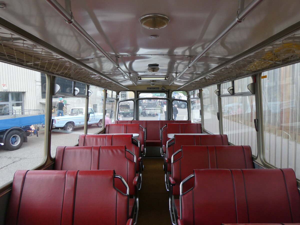 (274'526) - Brander, Btschwil - SG 29'670 U - Saurer/Krapf (ex Vetsch, Oberhelfenschwil) am 3. Mai 2025 in Attikon, Wegmller (Innenaufnahme) 