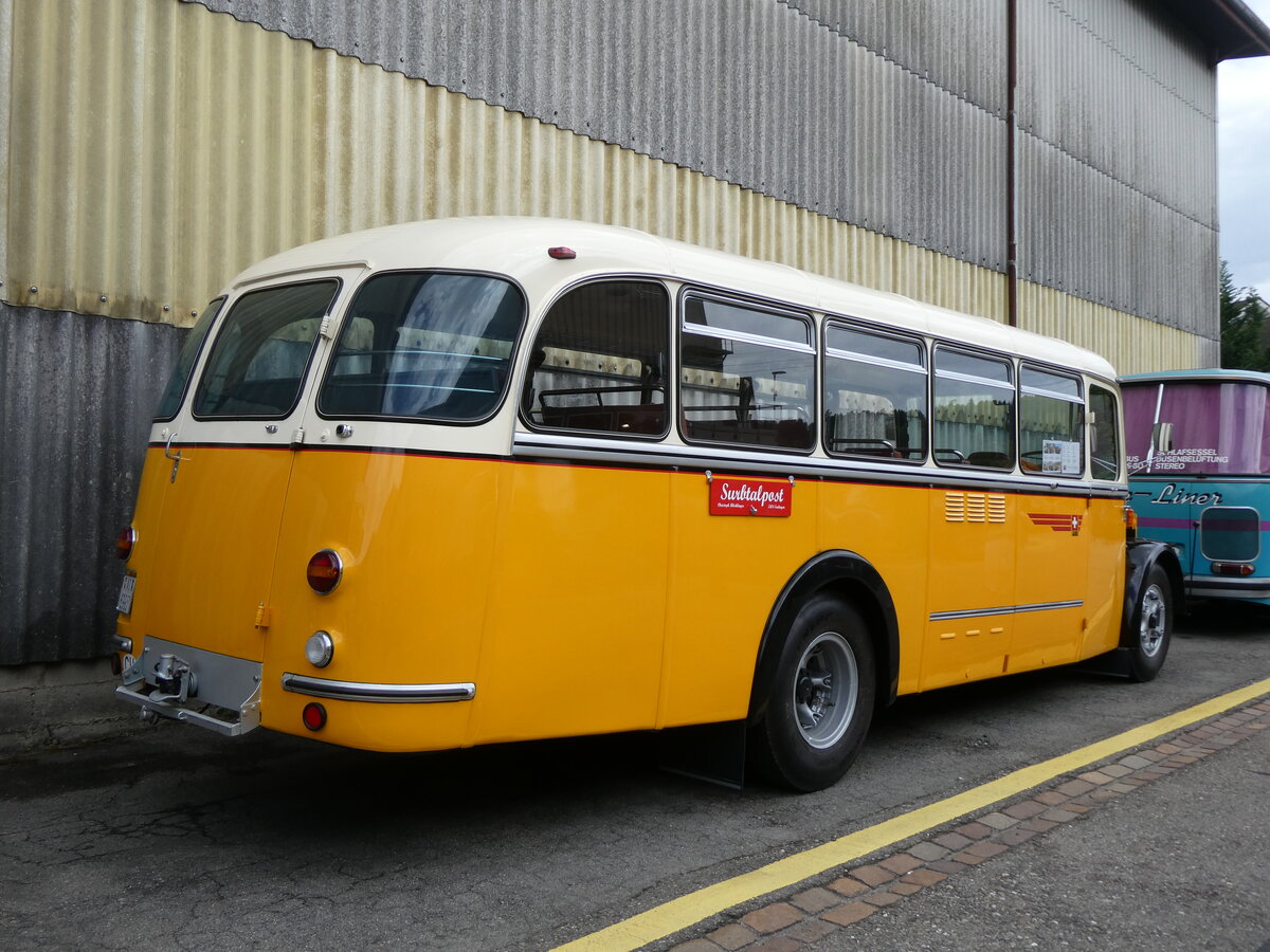 (274'531) - Blchlinger, Endingen - AG 69'937 - Saurer/Tscher (ex Dubach, Walde; ex Spescha, Andiast) am 3. Mai 2025 in Attikon, Wegmller