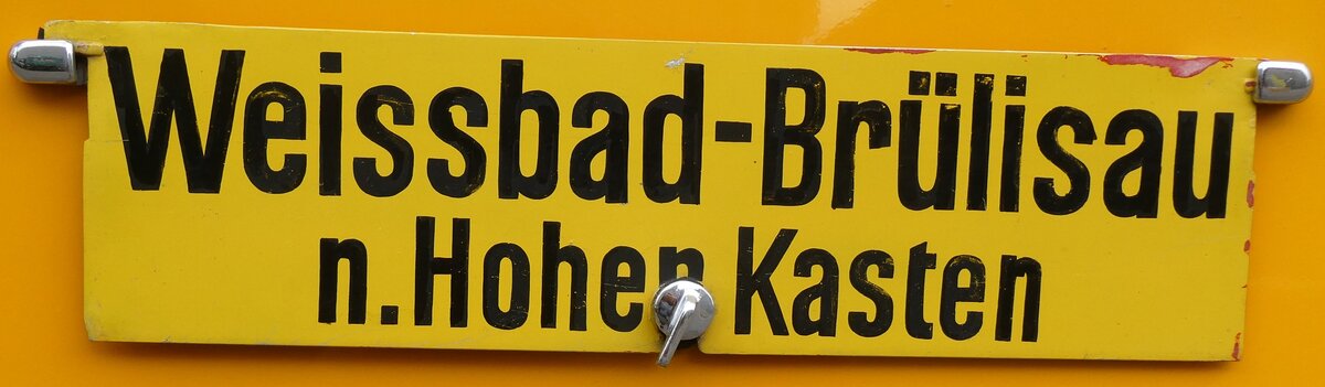 (274'538) - Routentafel - Weissbad-Brlisau n.Hoher Kasten - am 3. Mai 2025 in Attikon, Wegmller