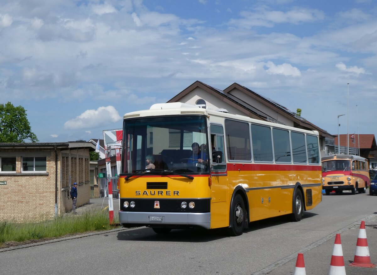 (274'573) - Stolz, Niederbren - SG 452'875 - Saurer/R&J (ex Soltermann, Bichwil; ex Ziegler, Pratteln; ex Tanner, Bubendorf; ex Schnider, Schpfheim) am 3. Mai 2025 in Attikon, Wegmller