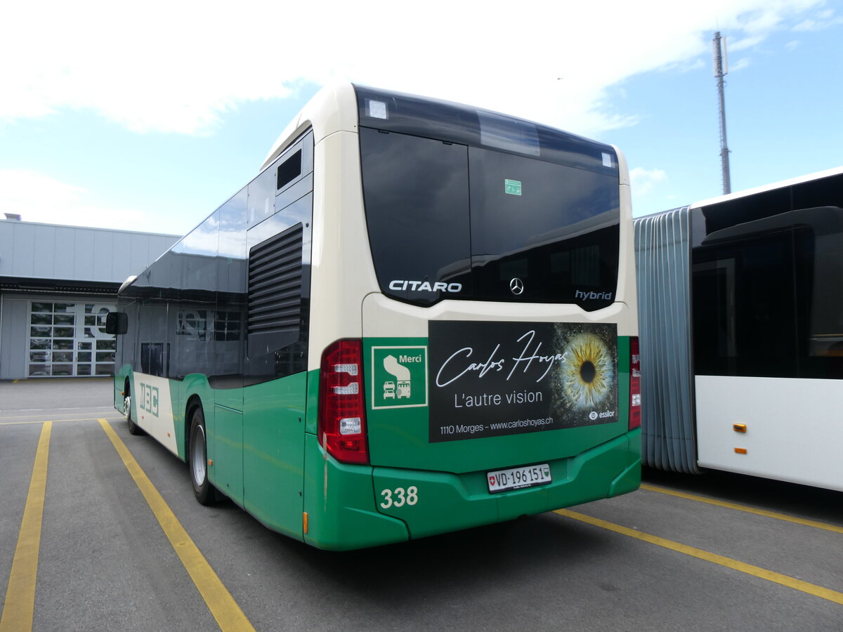 (274'601) - MBC Morges - Nr. 338/VD 196'151 - Mercedes am 3. Mai 2025 in Winterthur, Daimler Buses